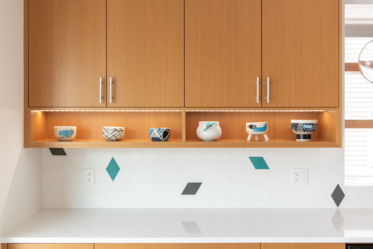 Mid-century modern kitchen update - detail