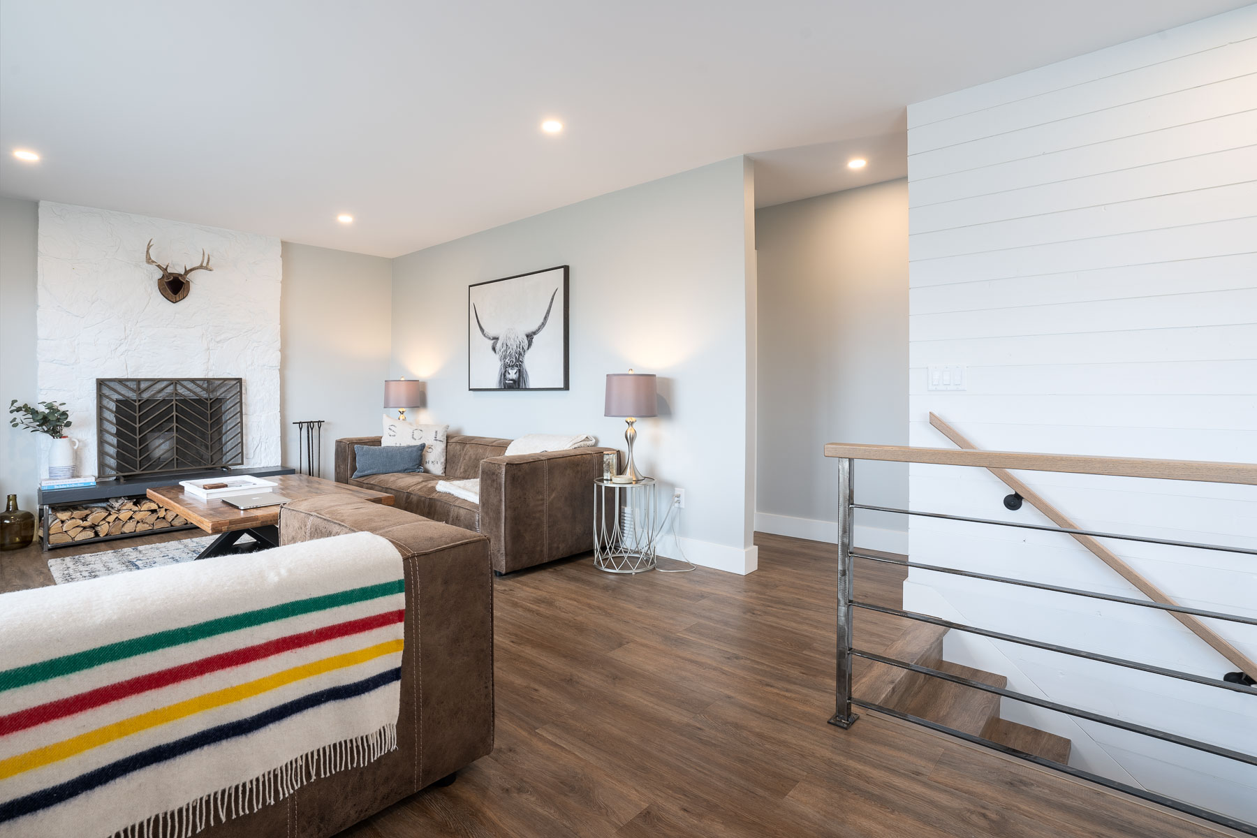 Coquitlam remodel with luxury vinyl plank flooring