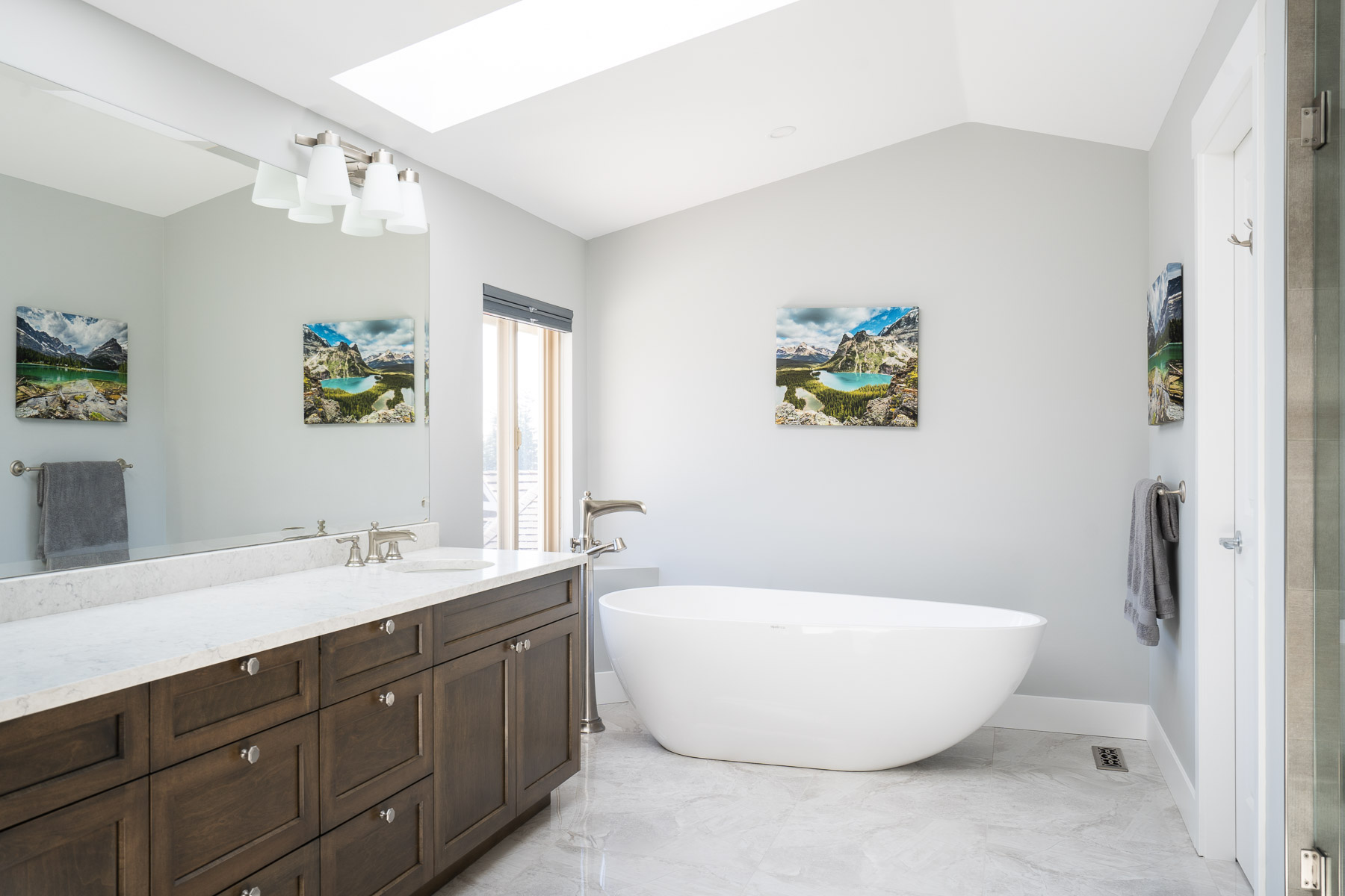 freestanding bath in Port Moody bathroom renovation
