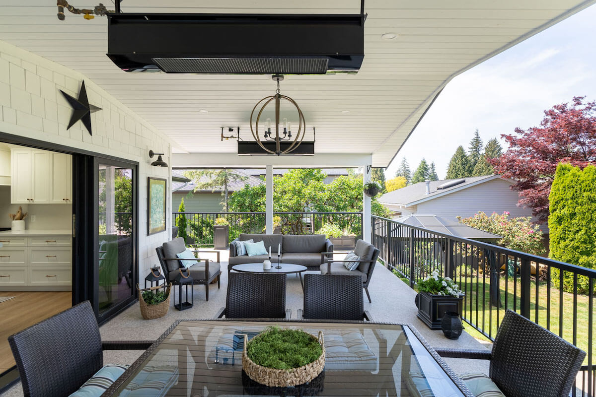 gas heaters in coquitlam outdoor living space