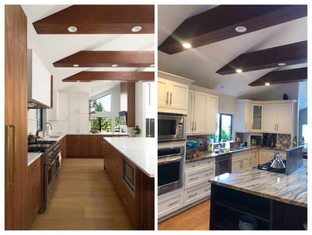 west coast modern before and after kitchen transformation